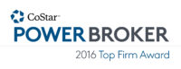 CoStar Power Broker 2016 Top Firm Awar