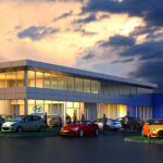 Artist rendering of the new Hyundai Fairfield building at 386 Commerce Drive, Fairfield, CT