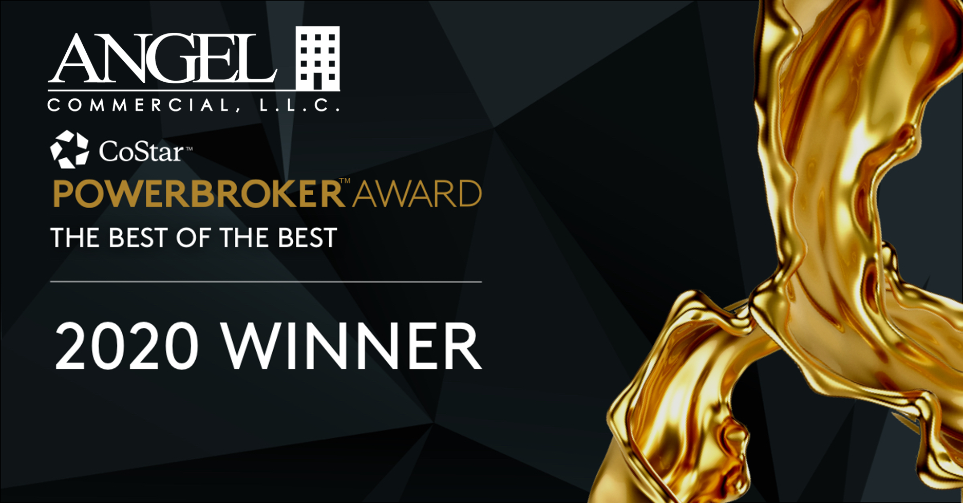 Angel Commercial, LLC Receives 2020 Power Broker Award by CoStar Group