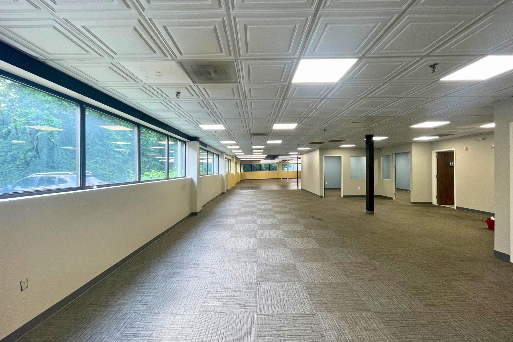 First Floor Space Features A Large Open Area First Floor Space Features A Large Open Area