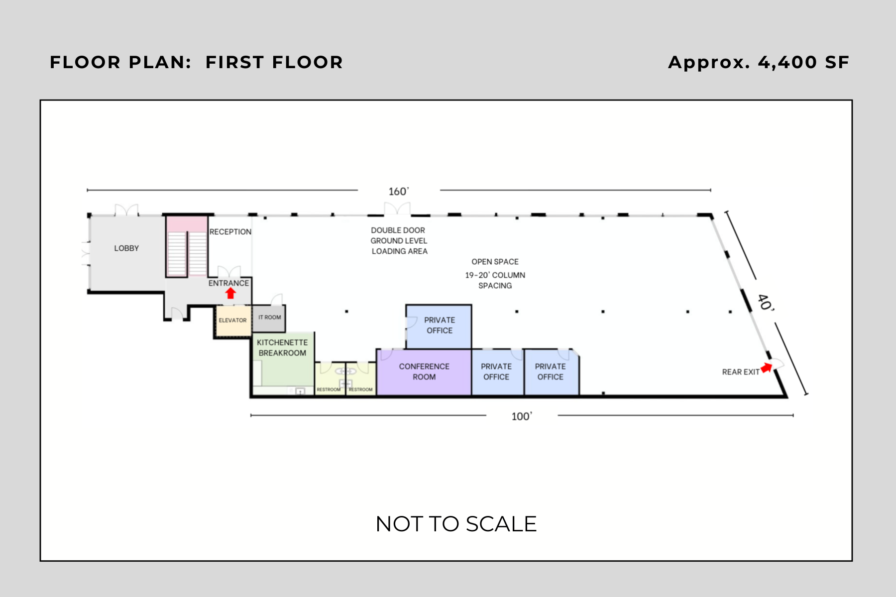 First Floor Space is Approx. 4,400 SF First Floor Space is Approx. 4,400 SF