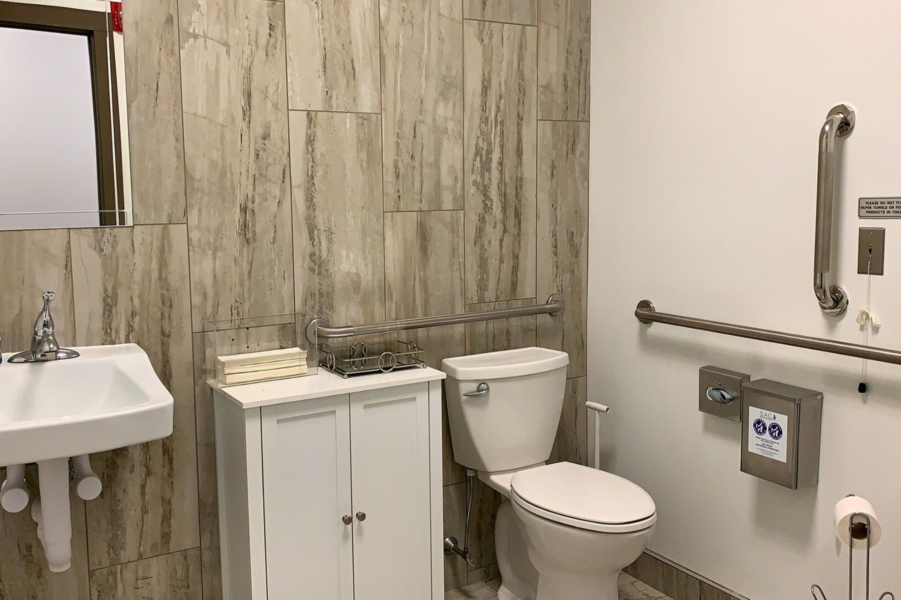 Modernized First Floor Common Restroom Modernized First Floor Common Restroom