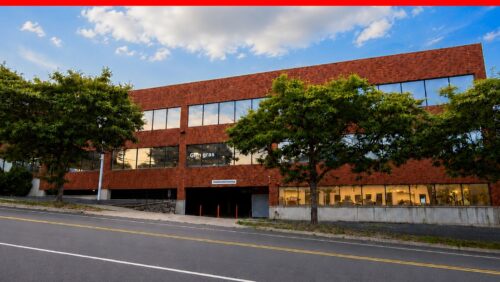 Exterior View Of Prime Commercial Brick Building At 430 Tunxis Hill Road In Fairfield
