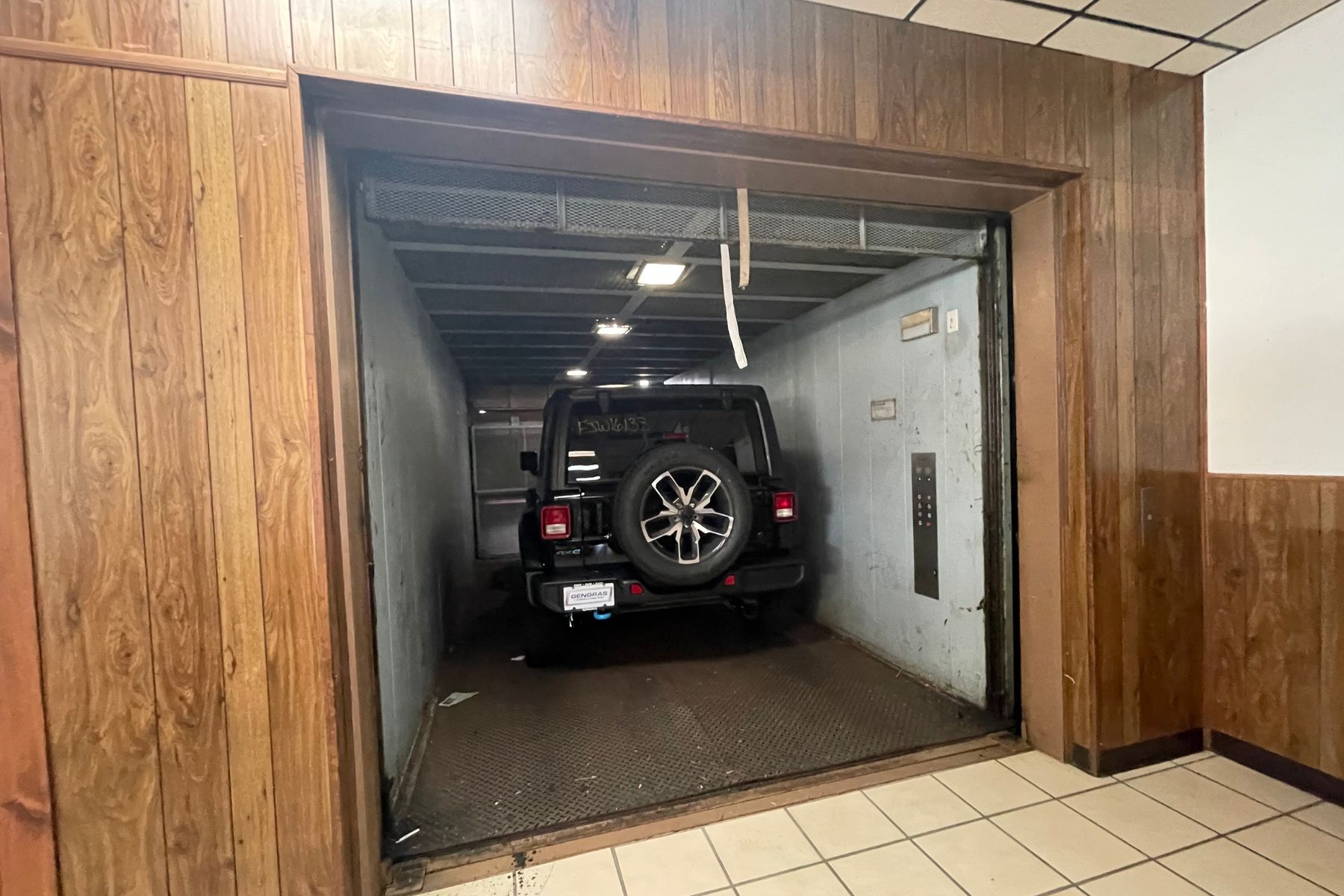 Heavy-Duty Freight Elevator Boasting a Robust Three-Ton Capacity Interior View Of The Building's Heavy-Duty Freight Elevator Boasting A Three-Ton Capacity