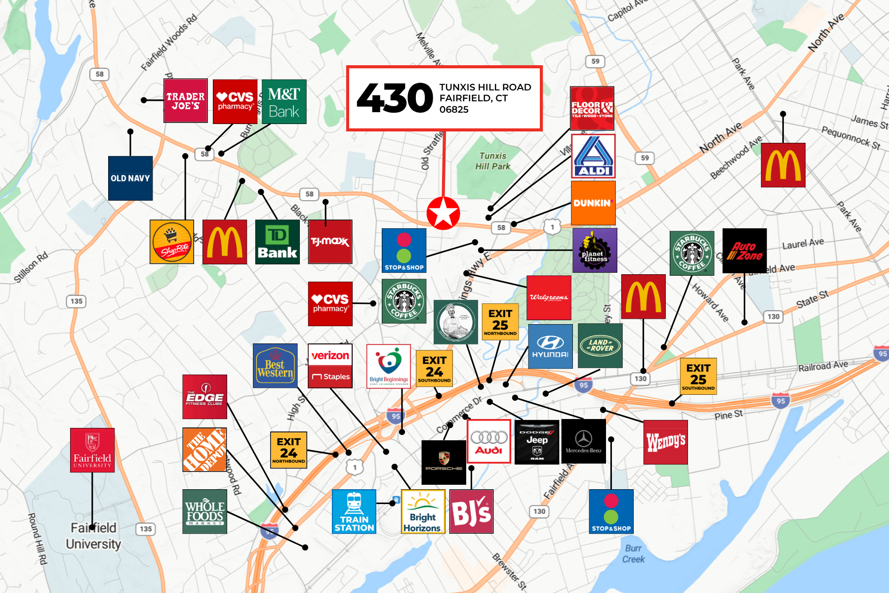 Prime Fairfield Location: Commercial Site 1.2 Miles from I-95, Near Whole Foods & Transit Prime Fairfield Location: Commercial Site 1.2 Miles from I-95, Near Whole Foods & Transit