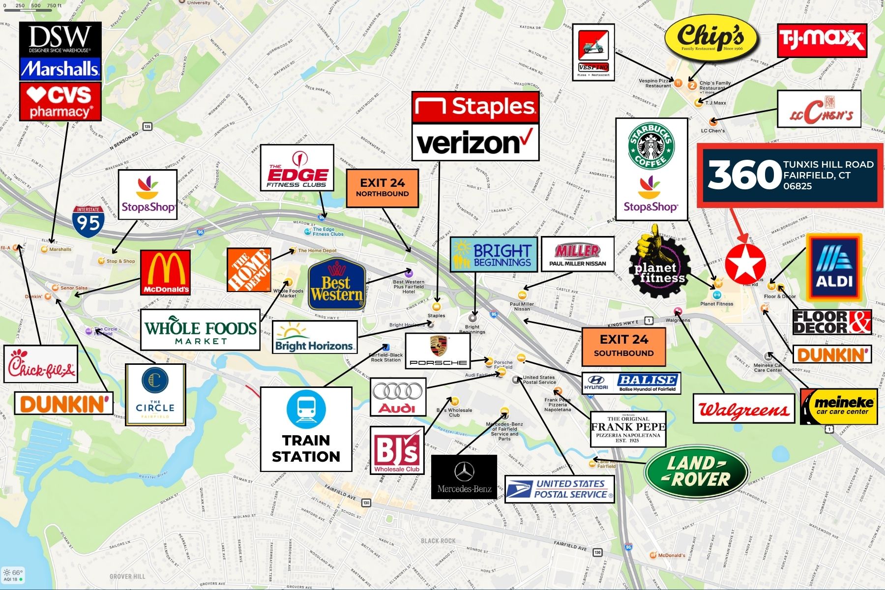 Conveniently Located Minutes to I-95