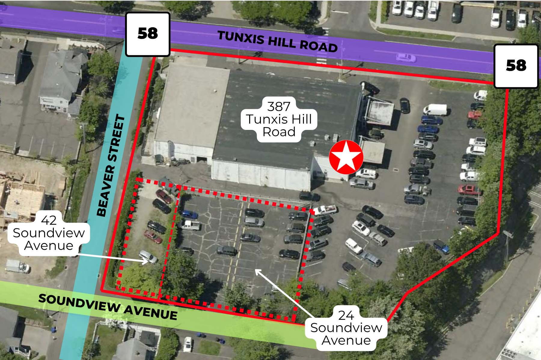 High-Visibility Frontage on Route 58 Near Major Retail Hubs