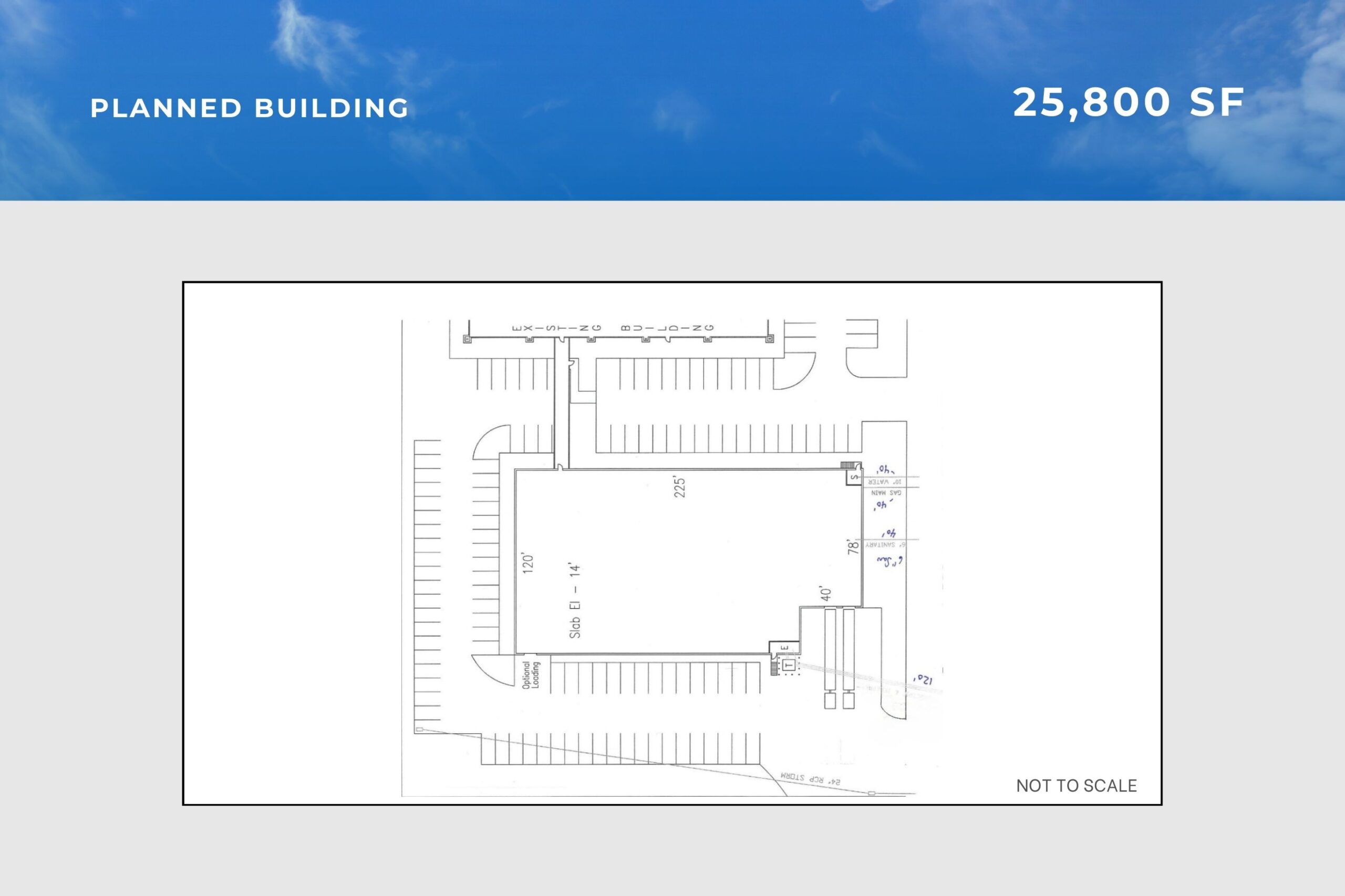 Plans for a 25,800 SF Building