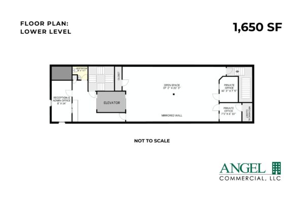 FLOOR PLAN - Lower Level- 1,650 SF Available
