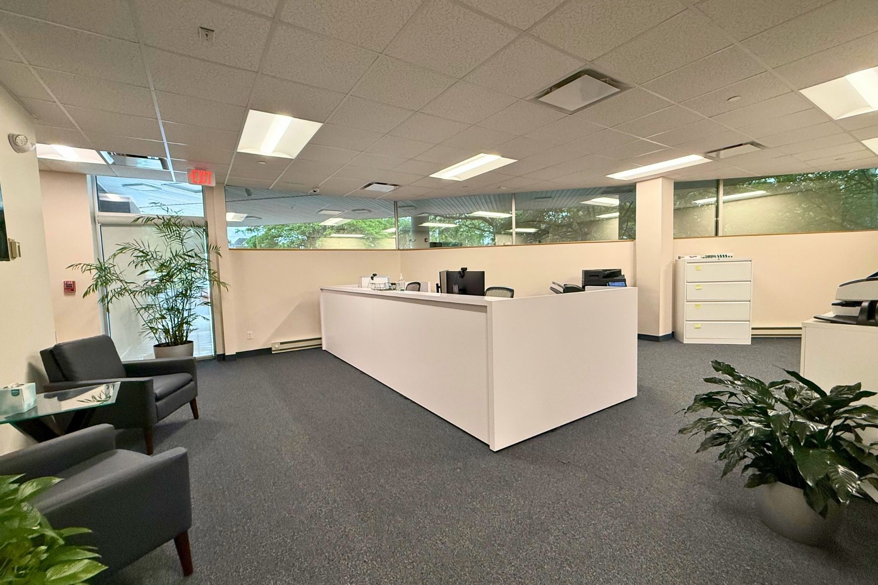 Professional Reception with Seating and Ample Natural Light Professional Reception with Seating and Ample Natural Light