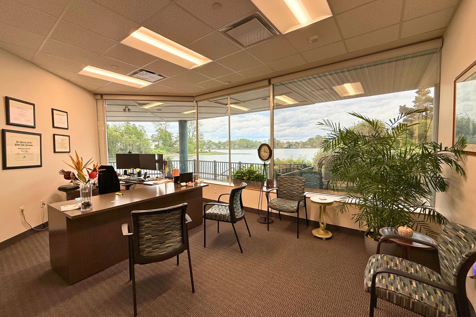 Corner Private Office with Views of Ash Creek Corner Private Office with Views of Ash Creek