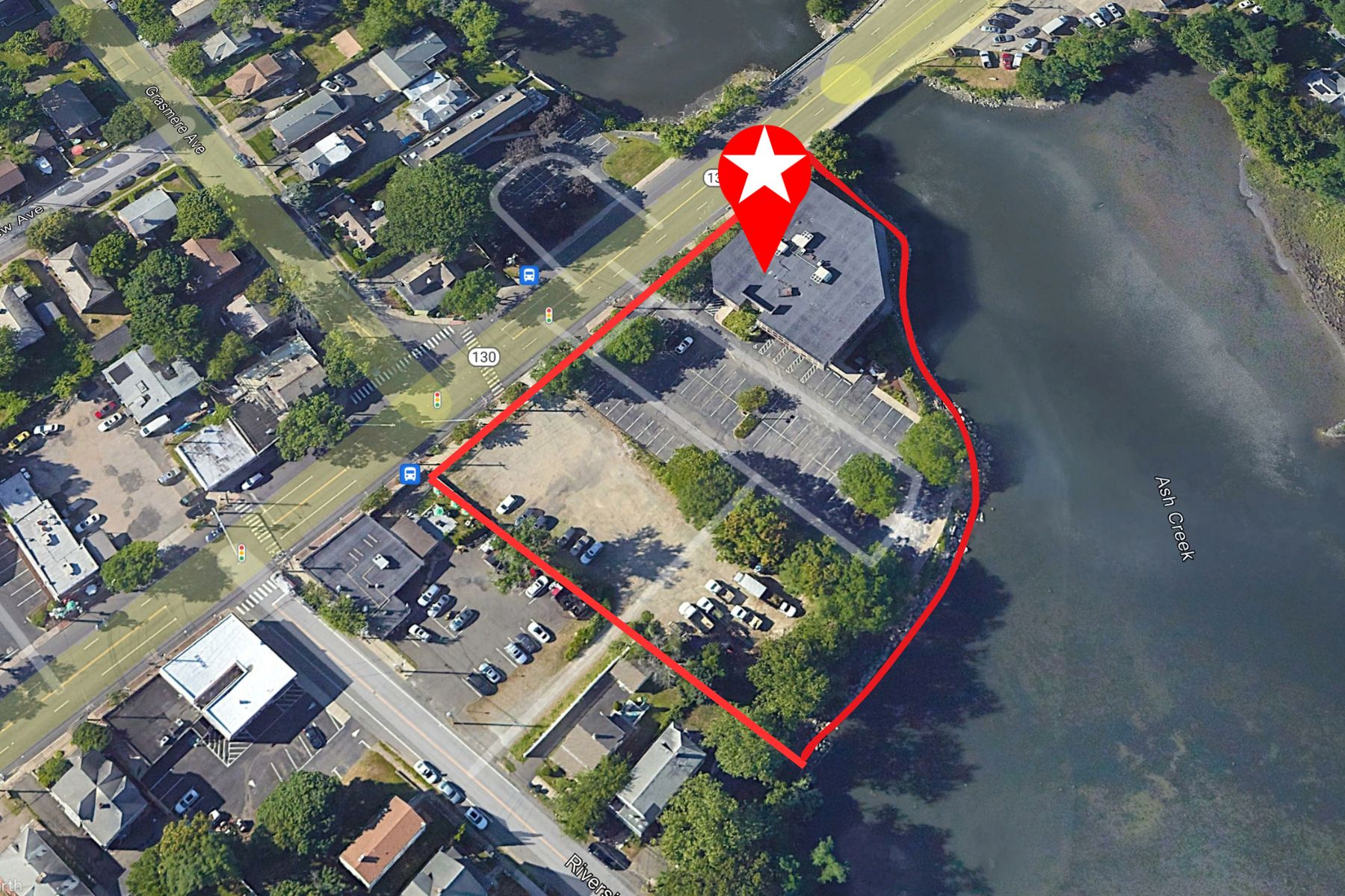 Ample Parking and Direct Access From Post Road Ample Parking and Direct Access From Post Road