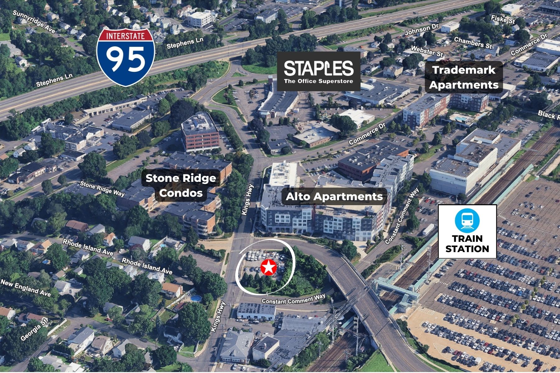 Within Walking Distance to the Train Station and Near Other Residential Developments