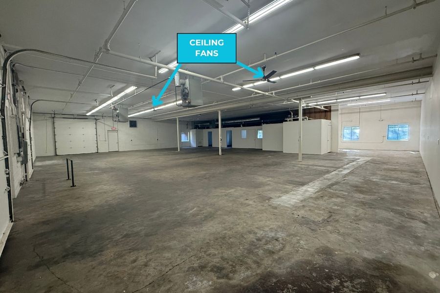 Ceiling Fans in Warehouse