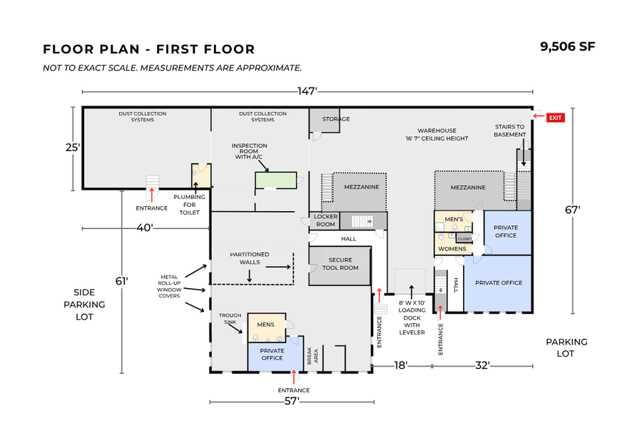 Functional Two-Story Layout Ideal for Warehousing, Light Manufacturing, and Distribution Functional Two-Story Layout Ideal for Warehousing, Light Manufacturing, and Distribution