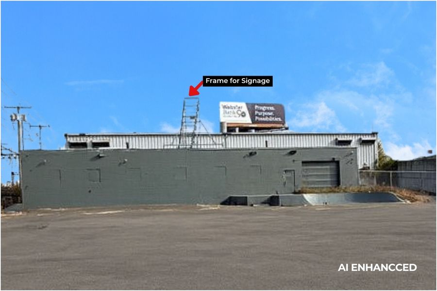 Rooftop Frame for Signage - Requires Special Permit Rooftop Frame for Signage - Requires Special Permit