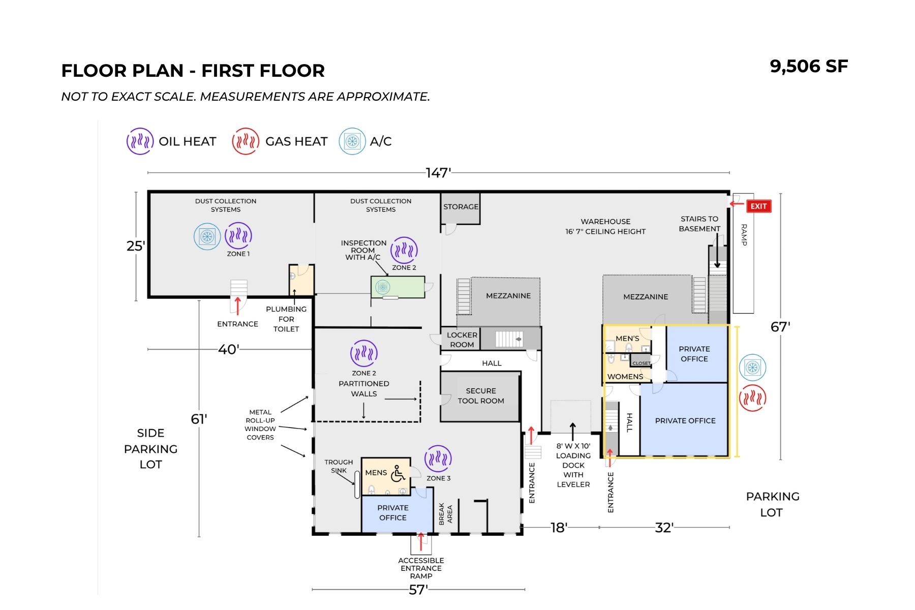 Functional Partial Two-Story Layout Ideal for Warehousing, Light Manufacturing, and Distribution Functional Partial Two-Story Layout Ideal for Warehousing, Light Manufacturing, and Distribution