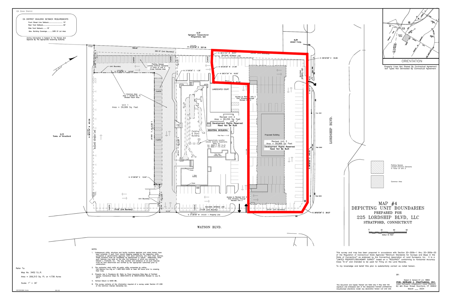 Entitled For 101 Units & 120 Parking Spaces. FEMA-Ready Design Site Plan Showing 93,057 SF Building Footprint And Parking Layout