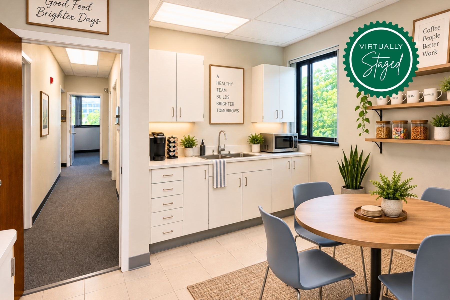 Break Room - Virtually Staged Break Room - Virtually Staged
