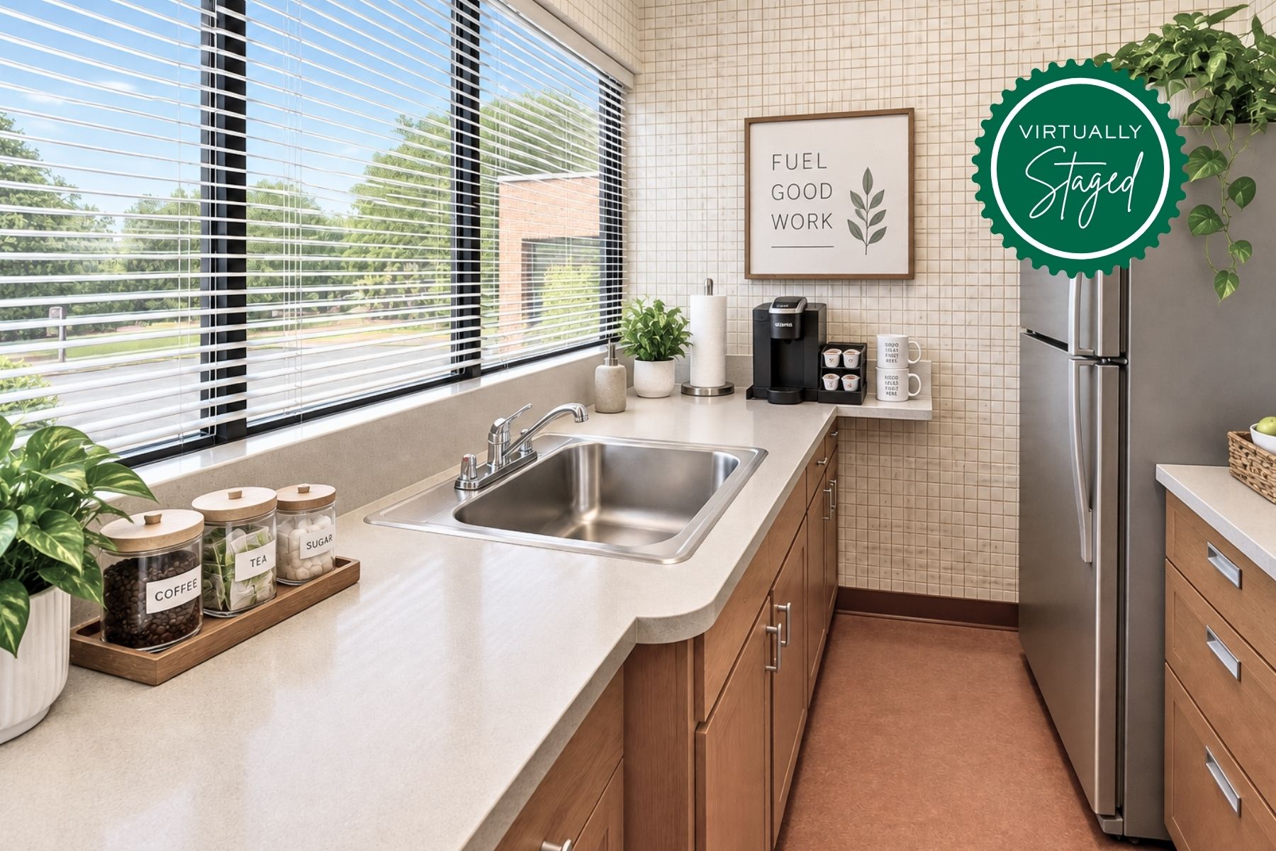 Windowed Kitchenette - Virtually Staged Windowed Kitchenette - Virtually Staged