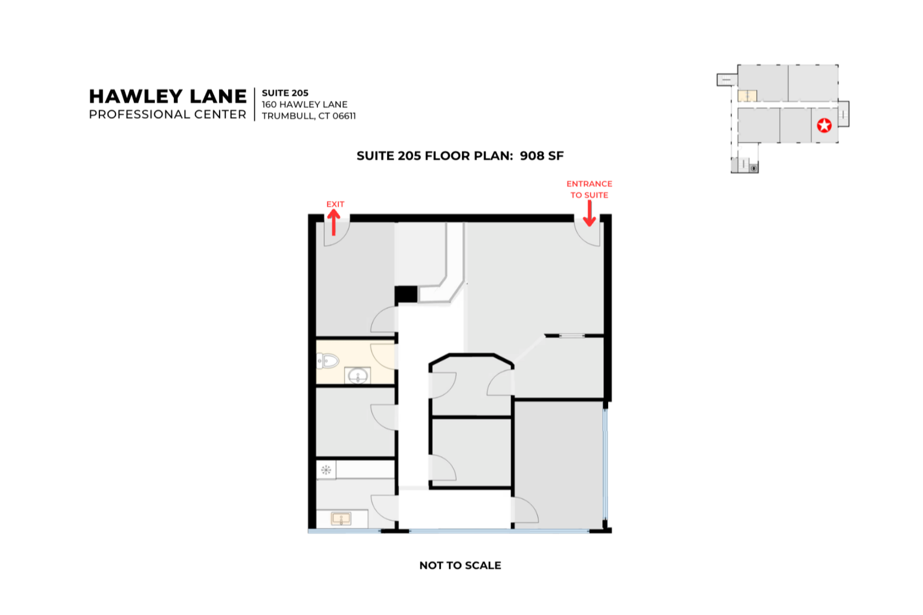 Floor Plan for Suite 205 Floor Plan for Suite 205