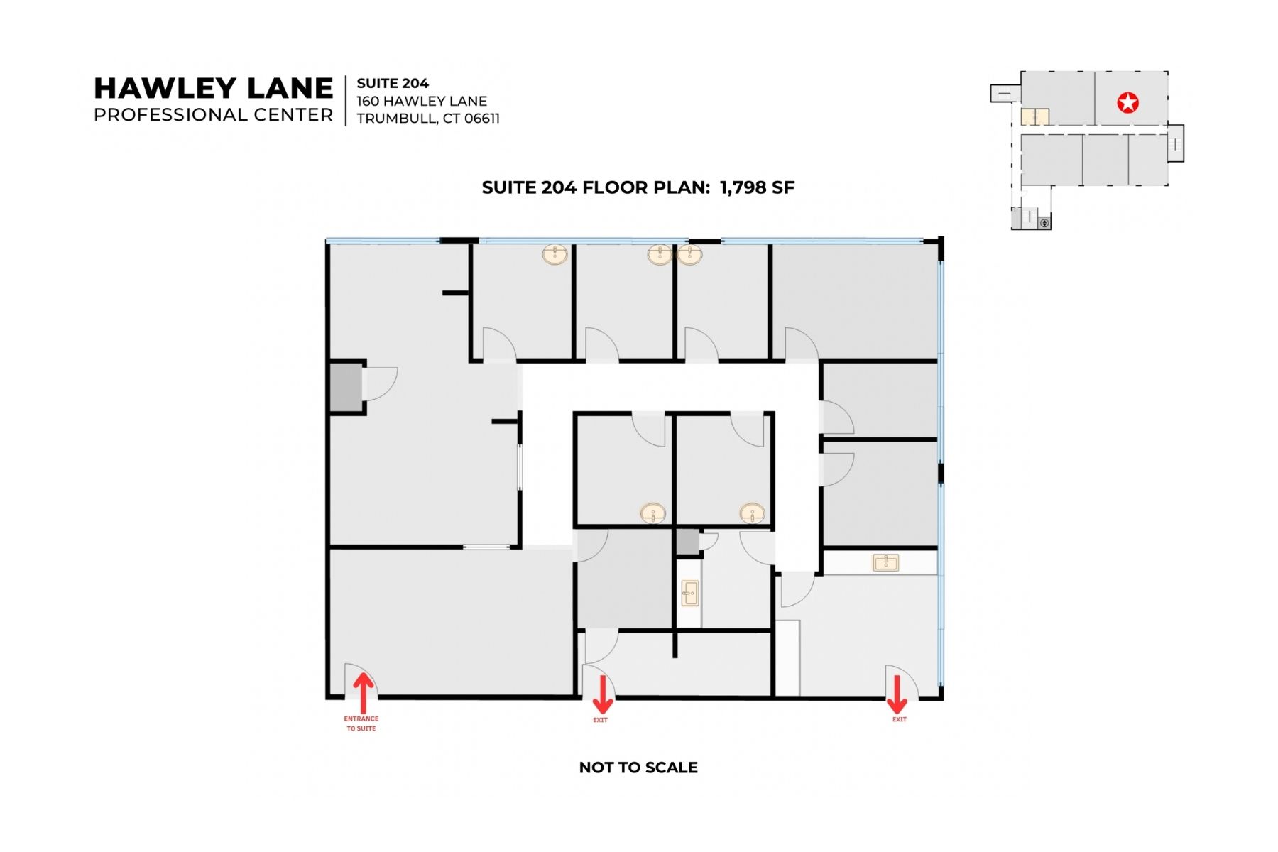 Floor Plan for Suite 204 Floor Plan for Suite 204