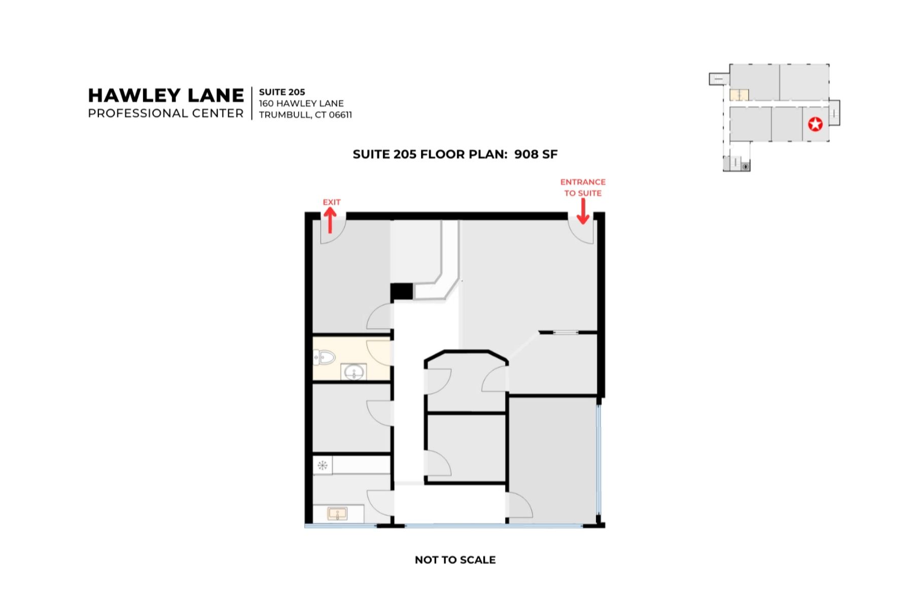 Floor Plan for Suite 205 Floor Plan for Suite 205