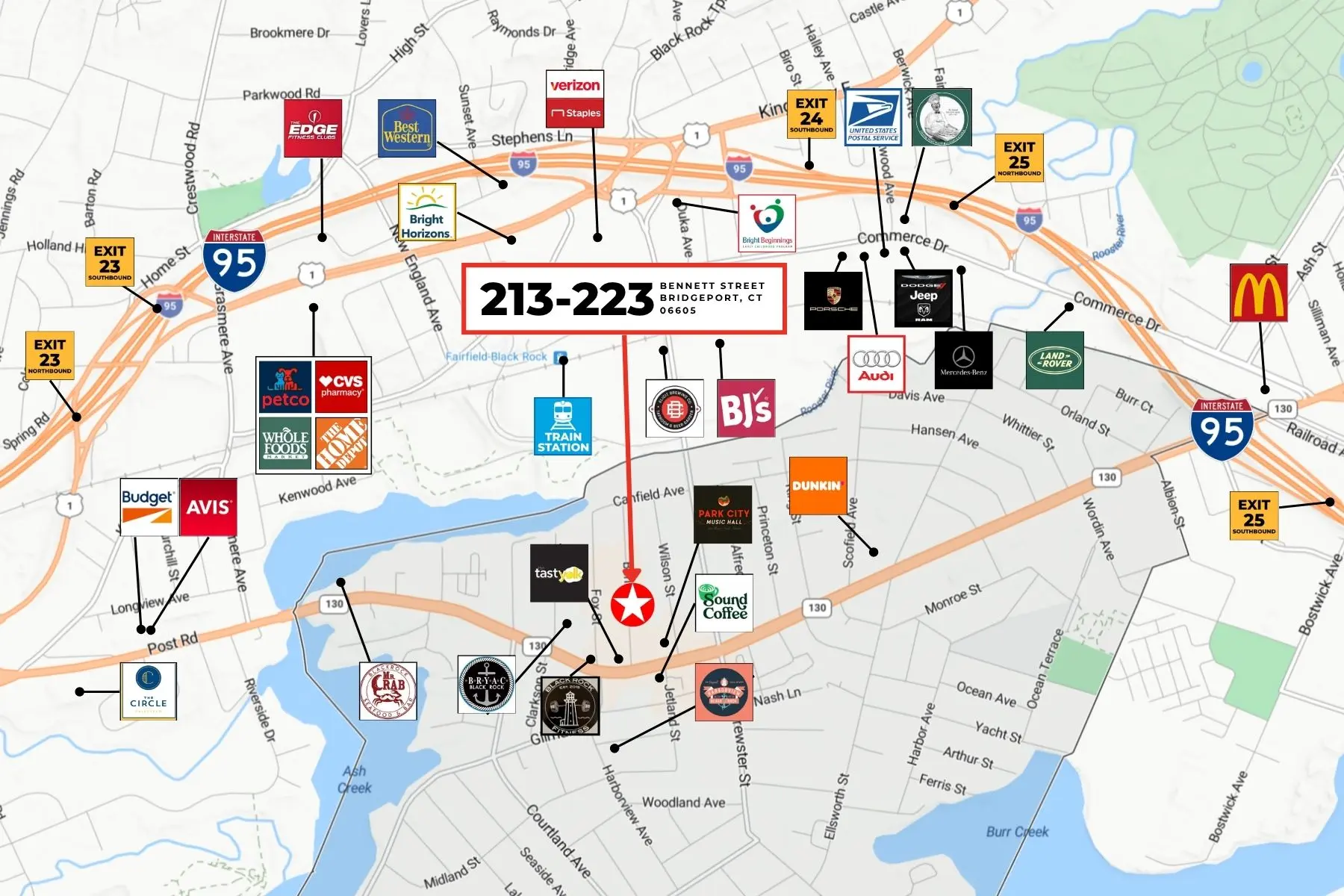 Prime Black Rock Location One Mile from I-95 and Metro-North Transit Prime Black Rock Location One Mile from I-95 and Metro-North Transit